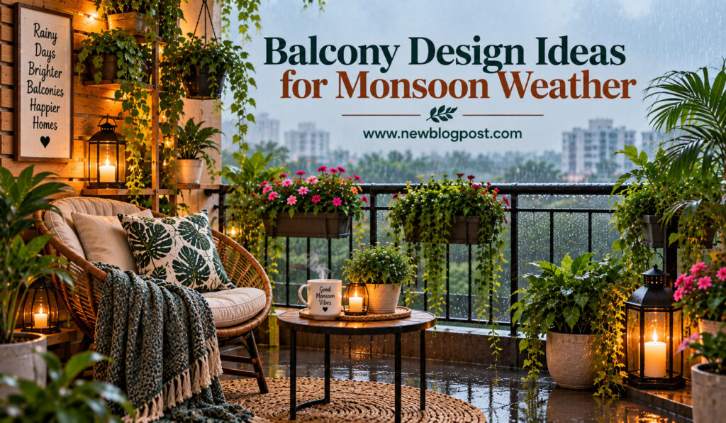 Balcony Design Ideas for Monsoon Weather