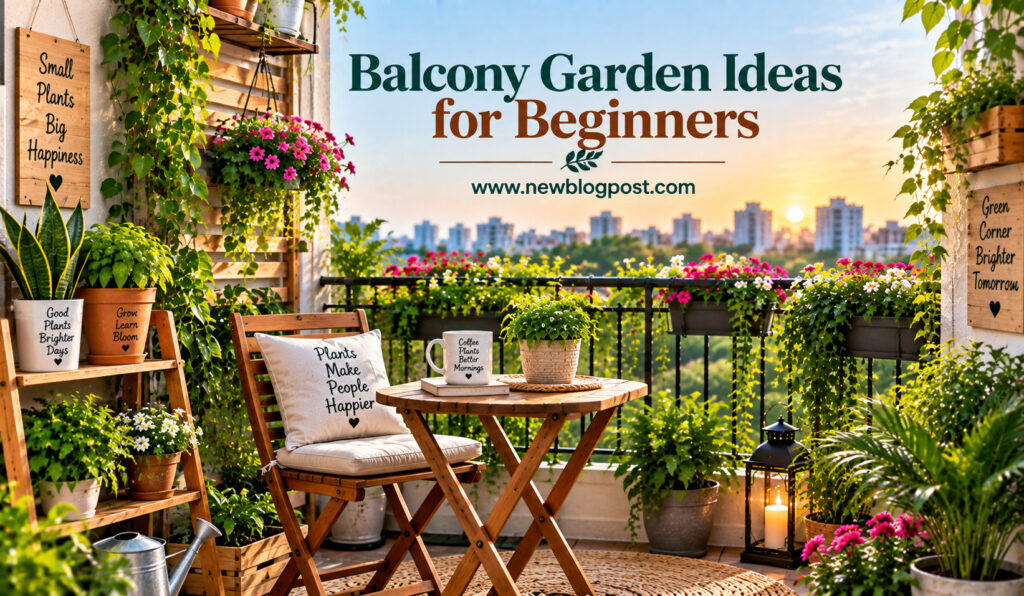 Balcony Garden Ideas for Beginners
