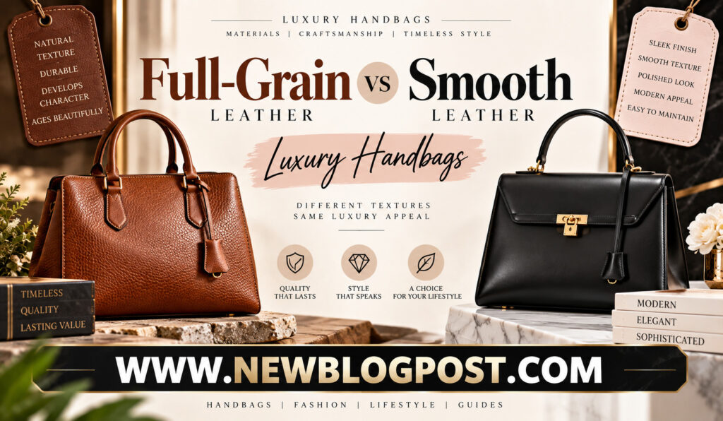Full-Grain vs Smooth Leather Luxury Handbags