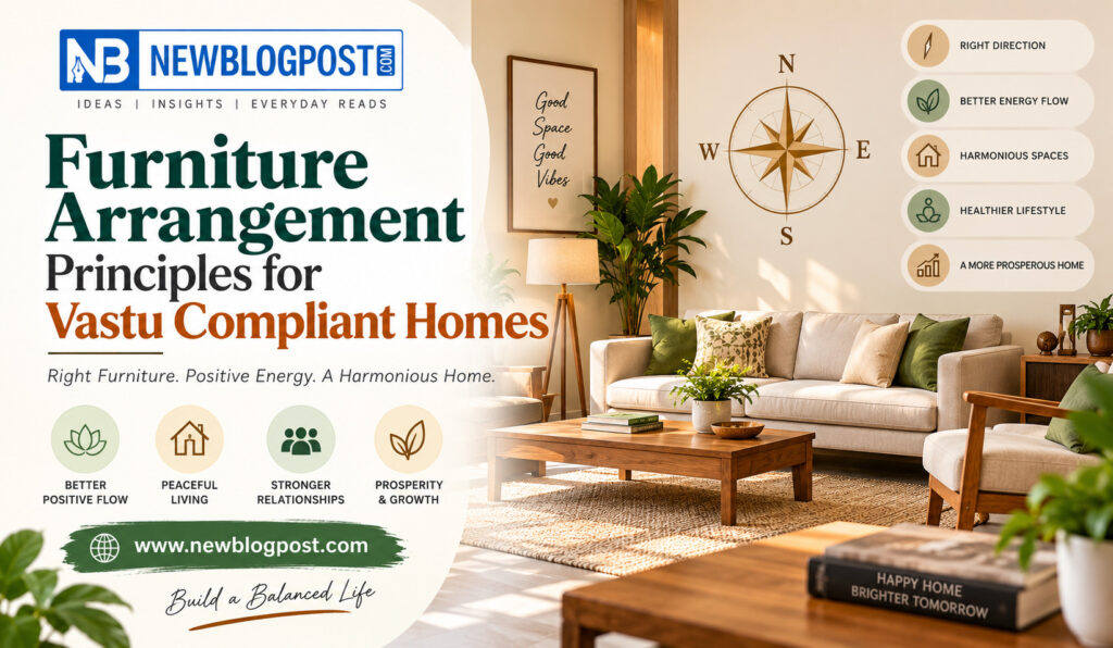 Furniture Arrangement Principles for Vastu Compliant Homes