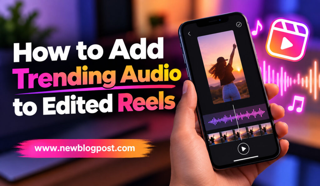How to Add Trending Audio to Edited Reels