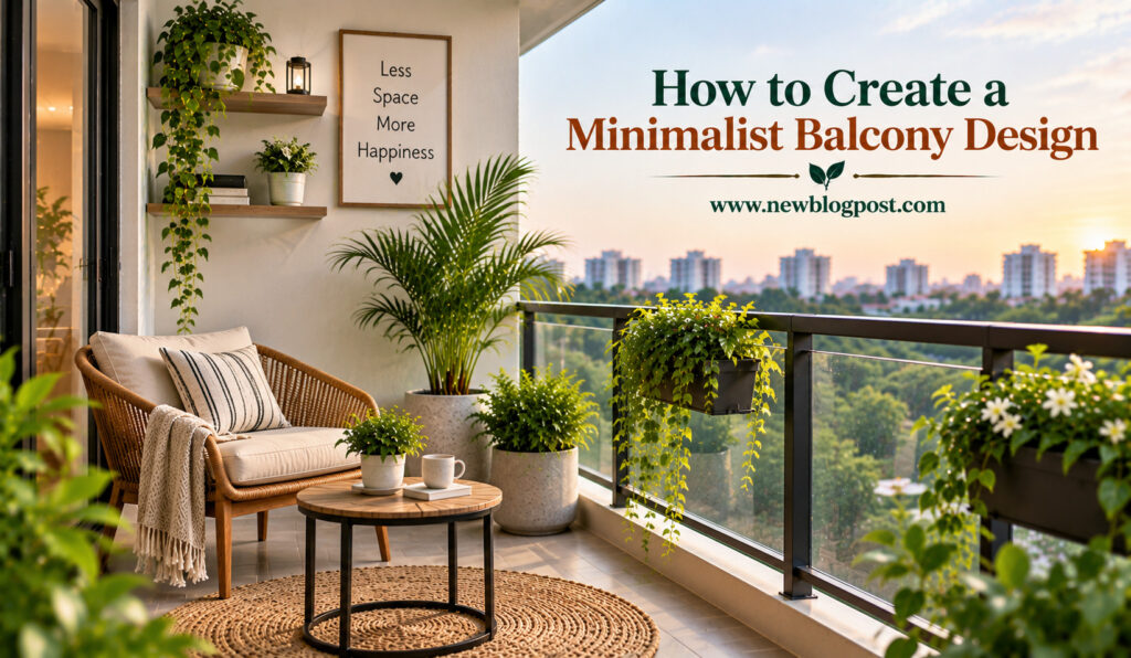 How to Create a Minimalist Balcony Design