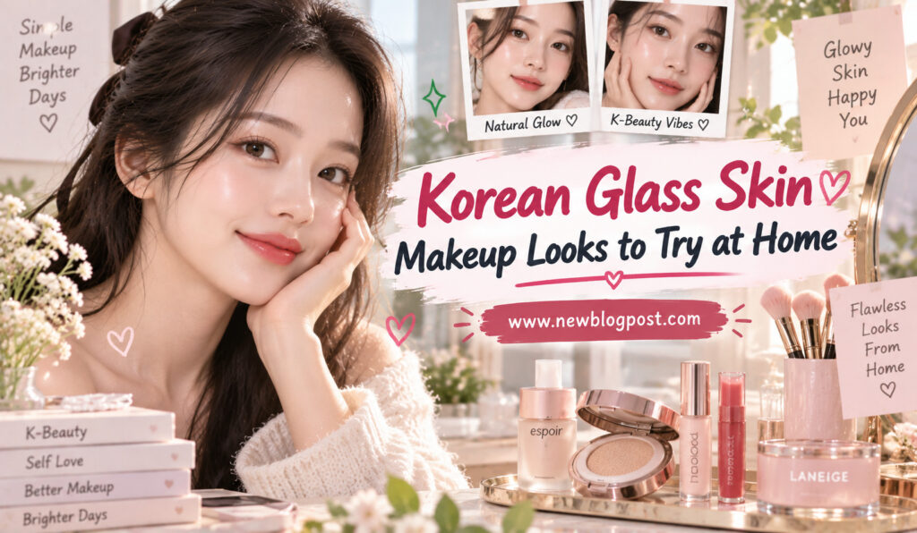 Korean Glass Skin Makeup Looks to Try at Home
