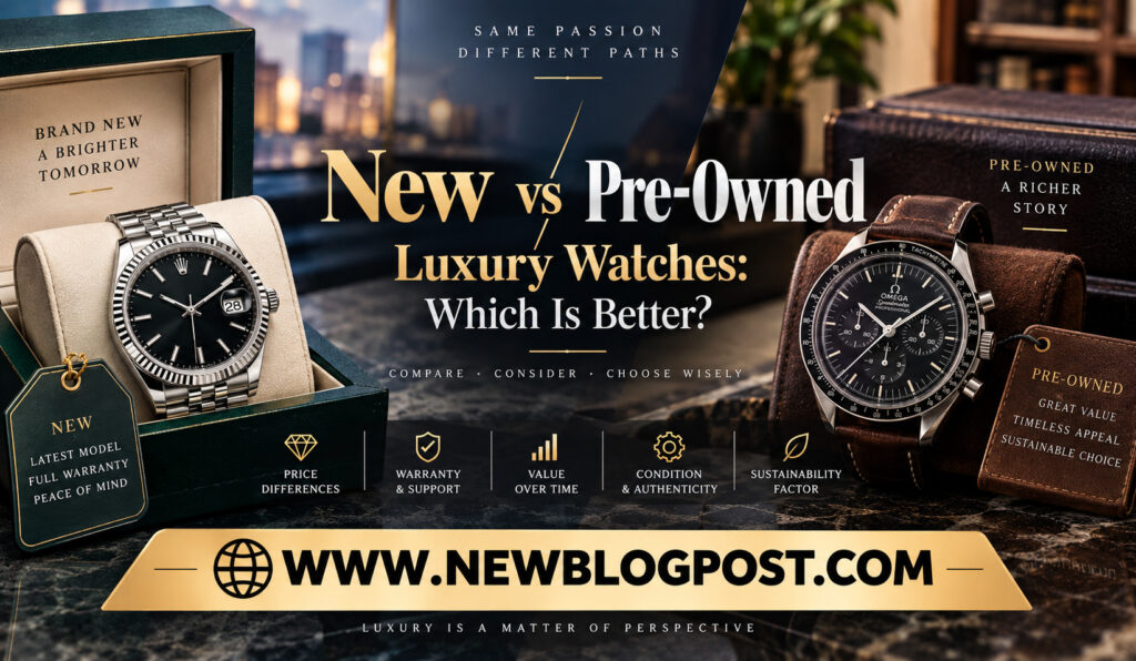 New vs Pre-Owned Luxury Watches: Which Is Better?