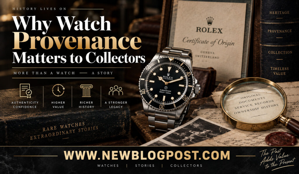 Why Watch Provenance Matters to Collectors