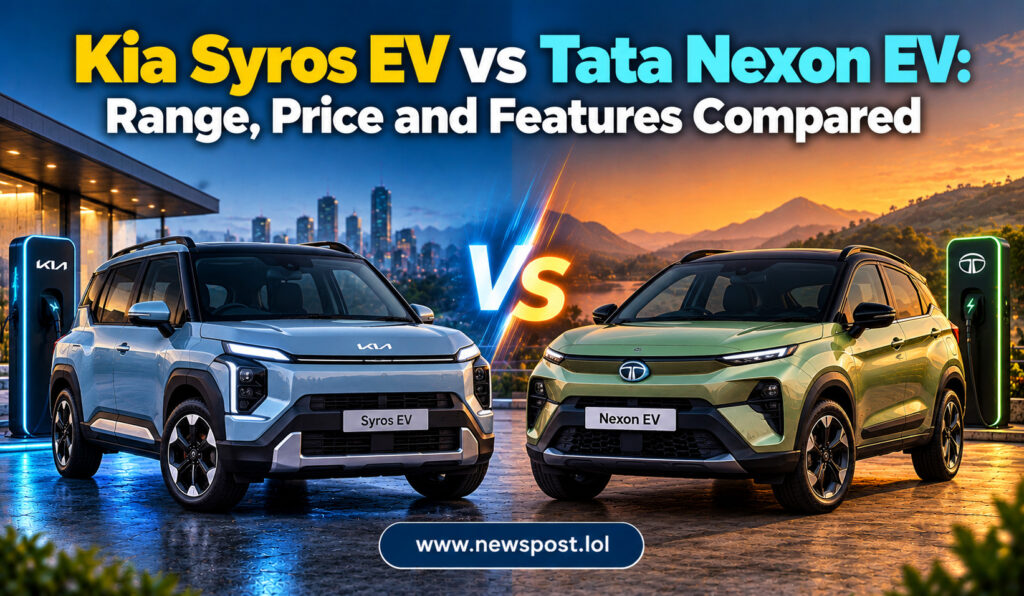 Kia Syros EV vs Tata Nexon EV: Range, Price and Features Compared